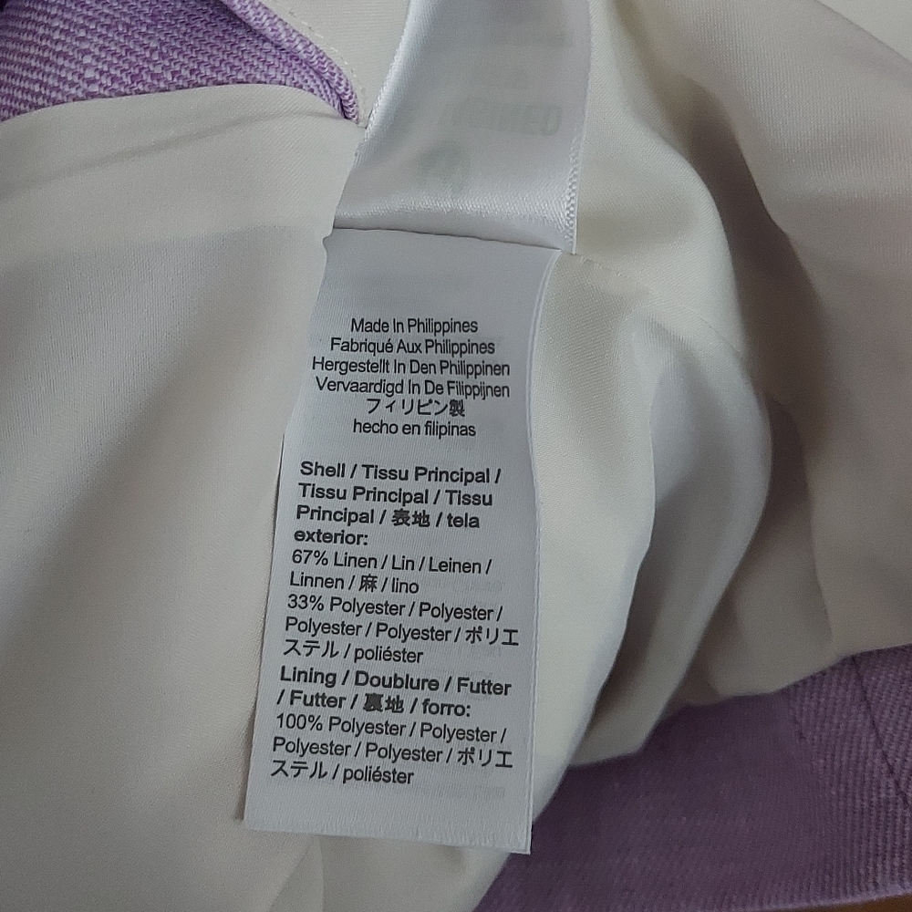 J. CREW New Parke Blazer in Stretch Linen - Orchid White TALL - Picture 9 of 10